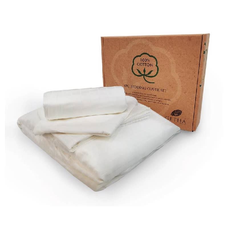 Best Getha Dobby White Bedsheet Price & Reviews in Singapore 2023