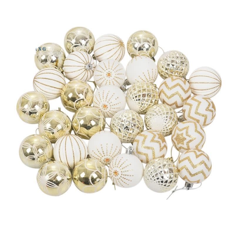 White & Gold Ball Christmas Tree Ornament-review-singapore