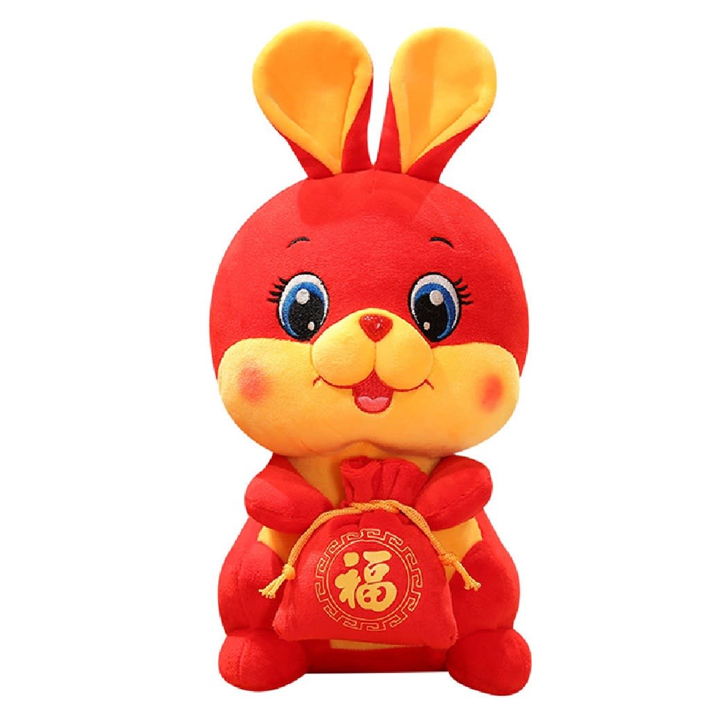 New Year Tang Suit Chinese Style Rabbit Plush-review-singapore