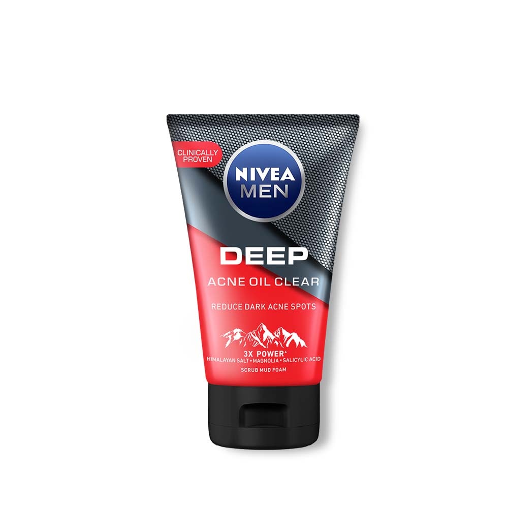 NIVEA MEN Deep Rapid Acne Oil Clear Detox Mud Scrub