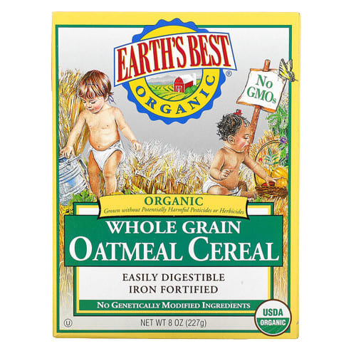 Earth’s Best Organic Whole Grain Oatmeal Cereal