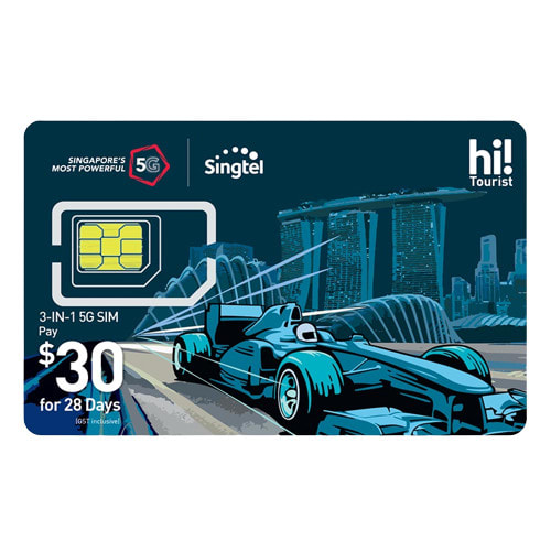 Singtel 5G SGD30 Hi Tourist Prepaid SIM Card