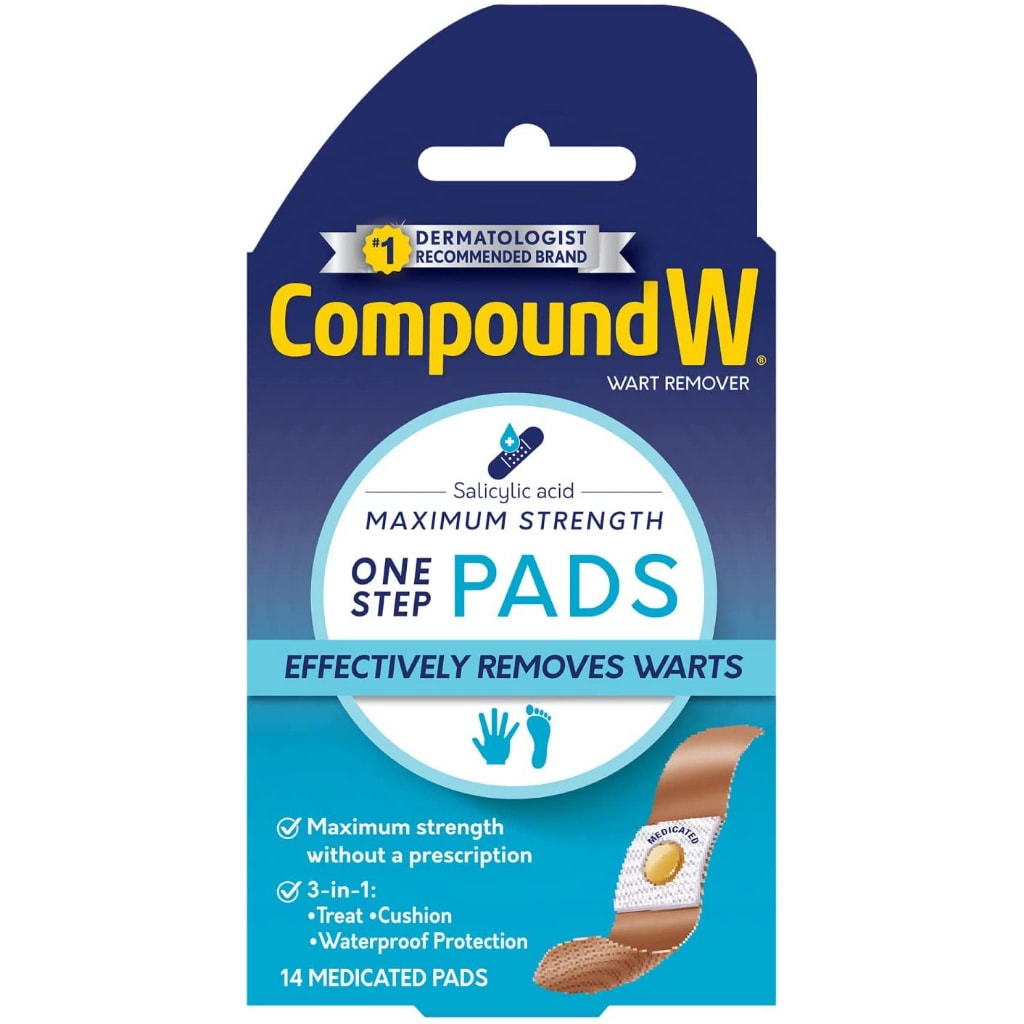 Compound W Salicylic Acid Wart Remover One Step Pads