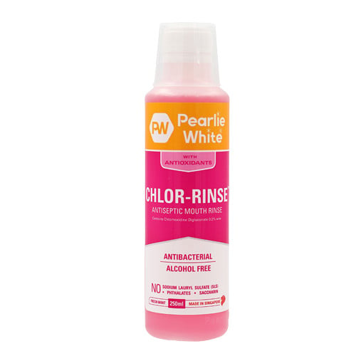 Pearlie White Chlor-Rinse Alcohol-Free Mouth Rinse