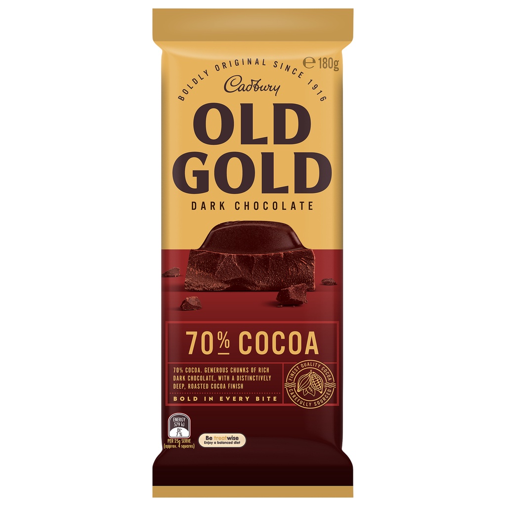 Cadbury Old Gold 70% Cocoa Dark Chocolate