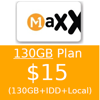 M1 Maxx 130GB 30 Days Plan Top Up