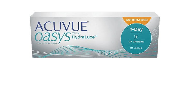 Acuvue Oasys 1-Day for Astigmatism with HydraLuxe Daily