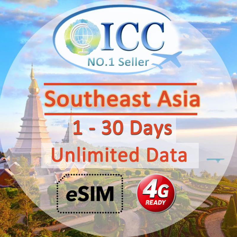 ICC Southeast Asia 1-10 Days Unlimited Data eSIM