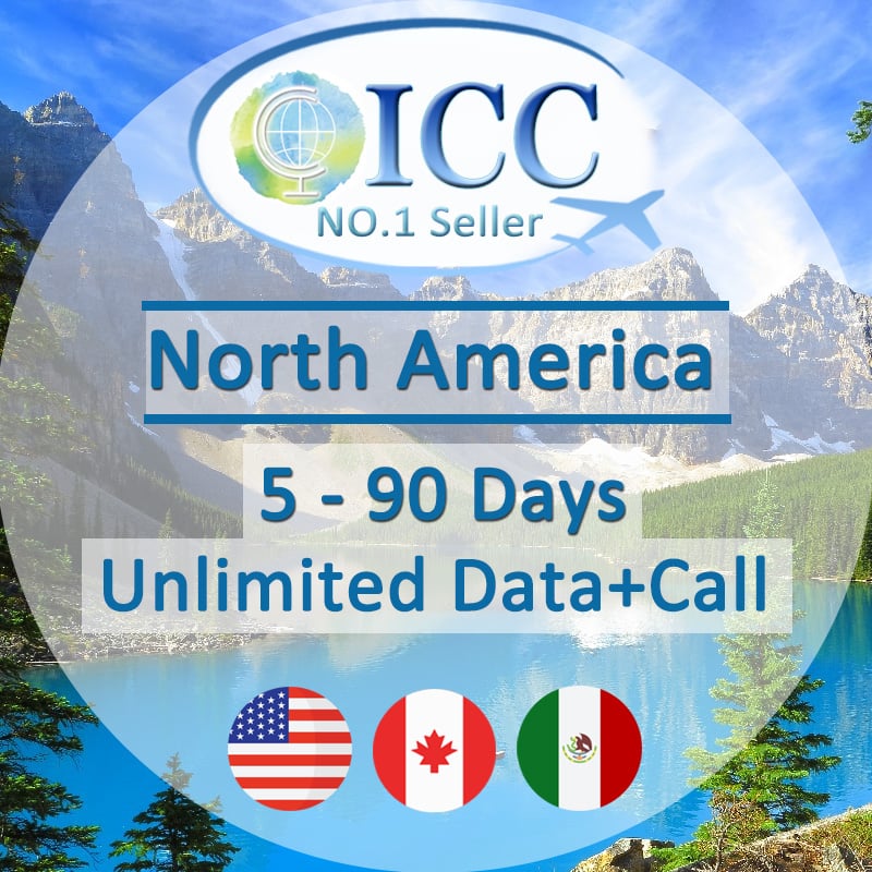 ICC USA 5-90 Days Unlimited 4G Data + Call