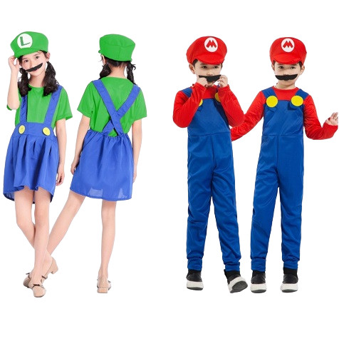 Super Mario Luigi Brother Halloween Costume