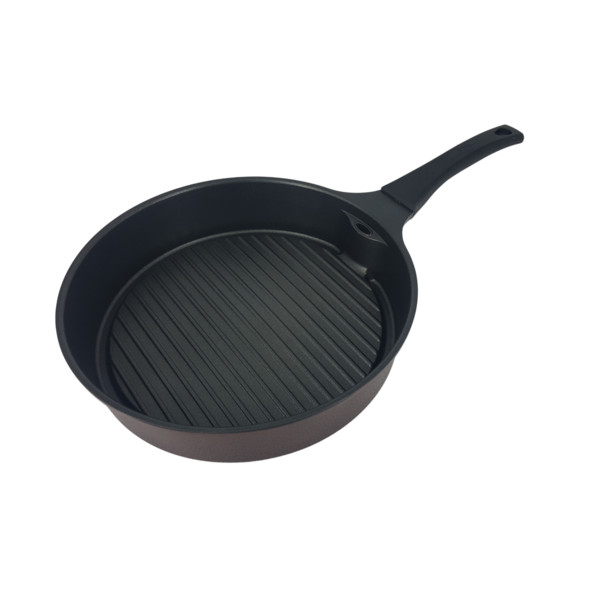 Gourmet Chef Smokeless Grill Pan With Lid