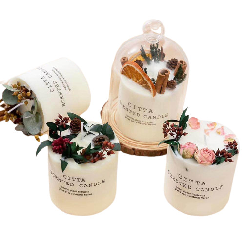 Aromatic Flower Candle Christmas Gift Set