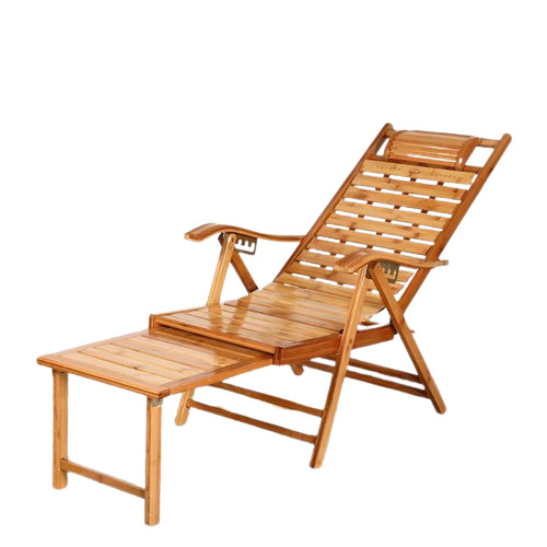 Bamboo Recliner Folding Chair