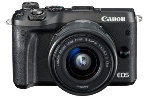Mirrorless camera with Bluetooth and image stabilization