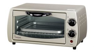 Toaster oven with grill on top