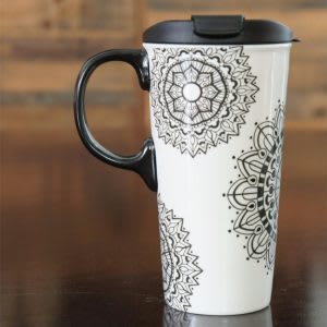 Best porcelain travel mug (with handle) for him or her