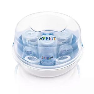 Baby bottle sterilizer for microwave