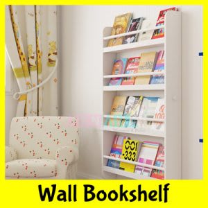 Best wall-mounted white bookshelf for kids
