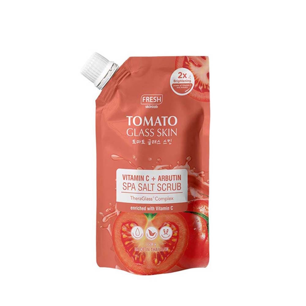 FRESH Skinlab Tomato Glass Skin Vitamin C + Arbutin Spa Salt Scrub-1