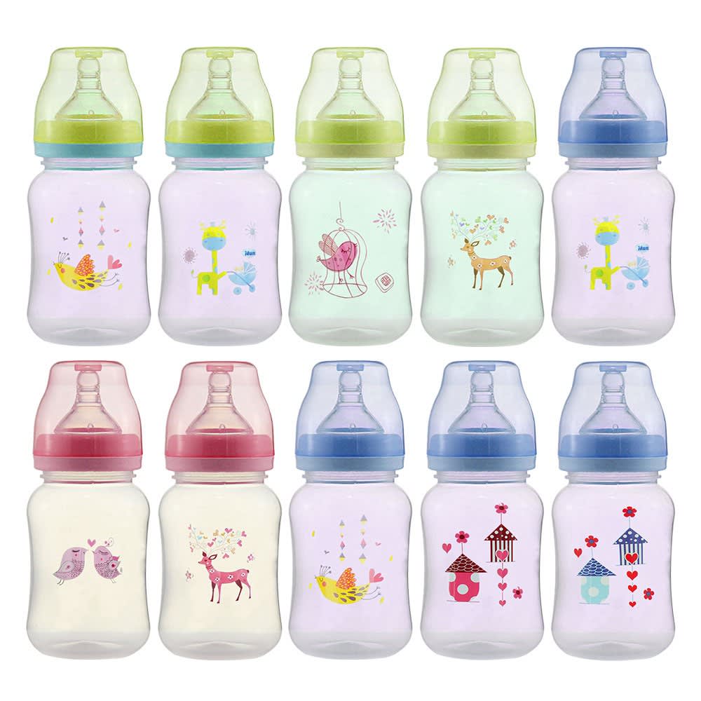 BPA-Free Spill-Proof Water and Milk Feeding