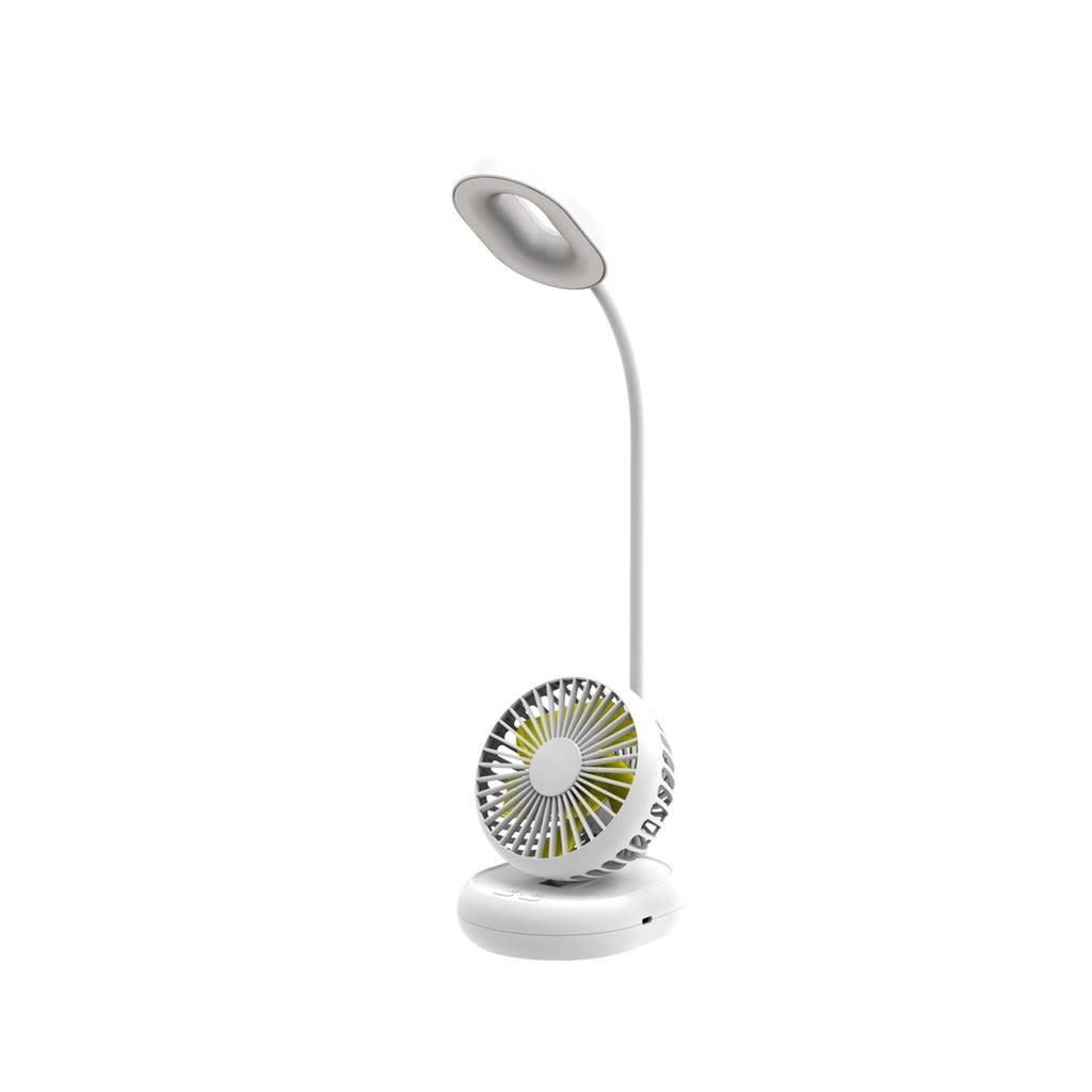Akari 4” Rechargeable Mini LED Desk Lamp Fan_1
