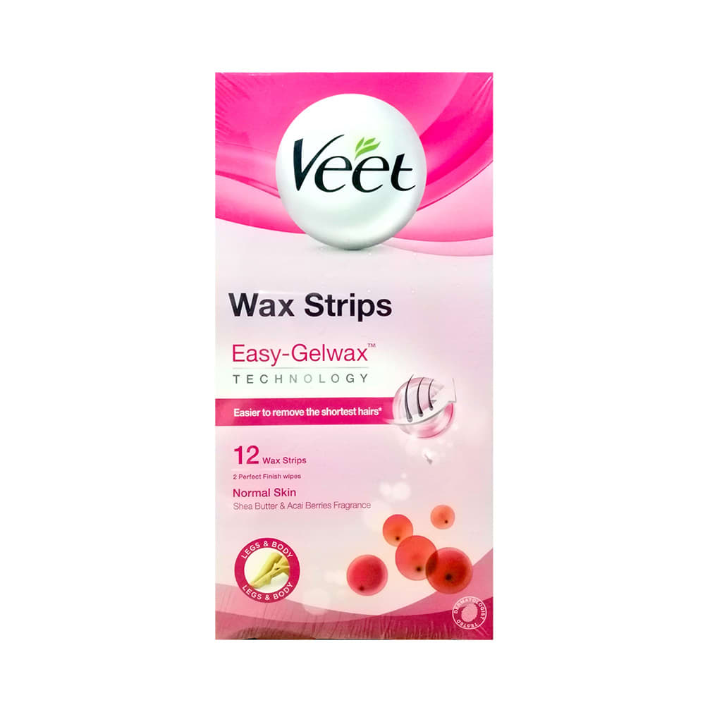 Veet Cold Wax Strips For Legs Pack Of 12s (Normal Skin)-review