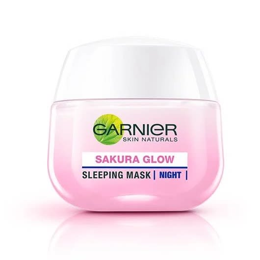 Garnier Sakura Glow Night Cream for Glass Skin-review