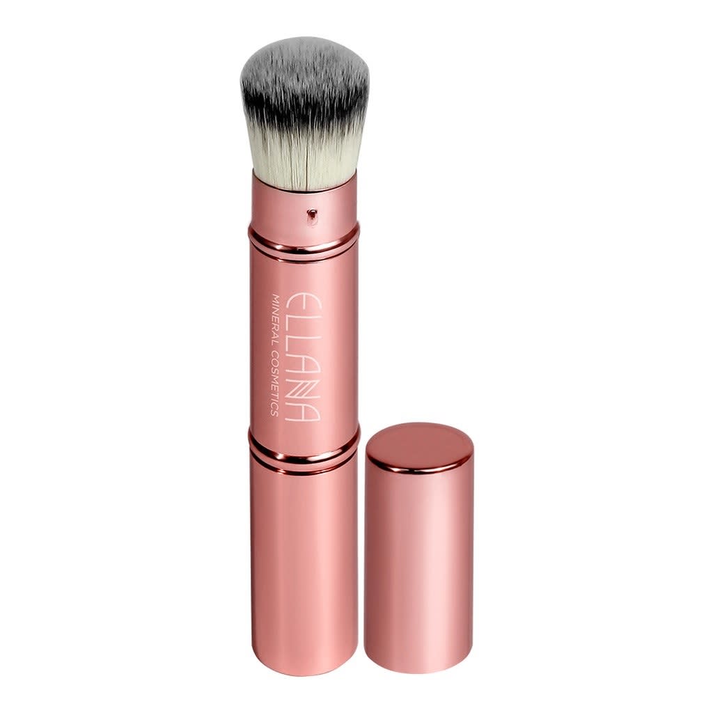 ELLANA Stay Gorgeous Rose Gold Dual Head Retractable Blusher Brush
