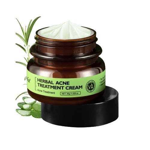 Vibrant Glamour Herbal Acne Treatment Cream Tea Tree Oil Removal Anti-Acne Clear Pimples