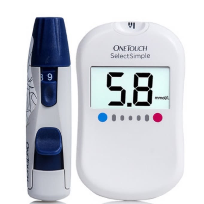One Touch Select Simple Glucometer Monitoring Device