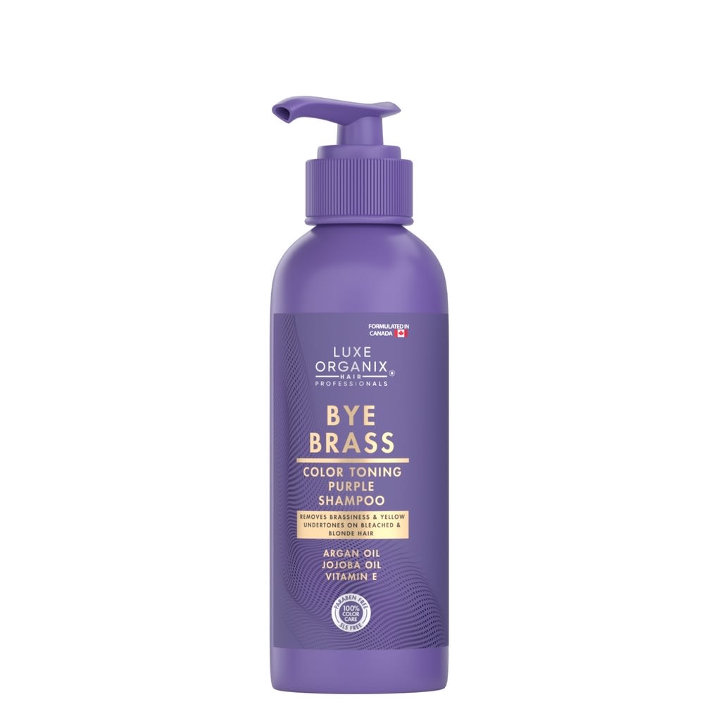Luxe Organix Bye Brass Purple Keratin Shampoo