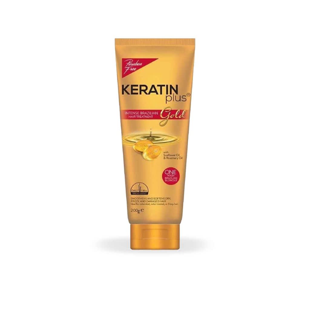 Keratin Plus Gold Intense Brazilian Hair Treatment Keratin Shampoo
