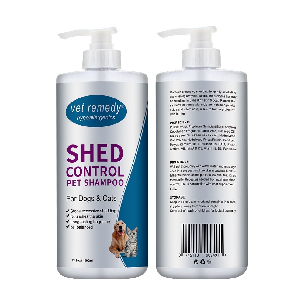 Vet Remedy Shed Control Cat Shampoo