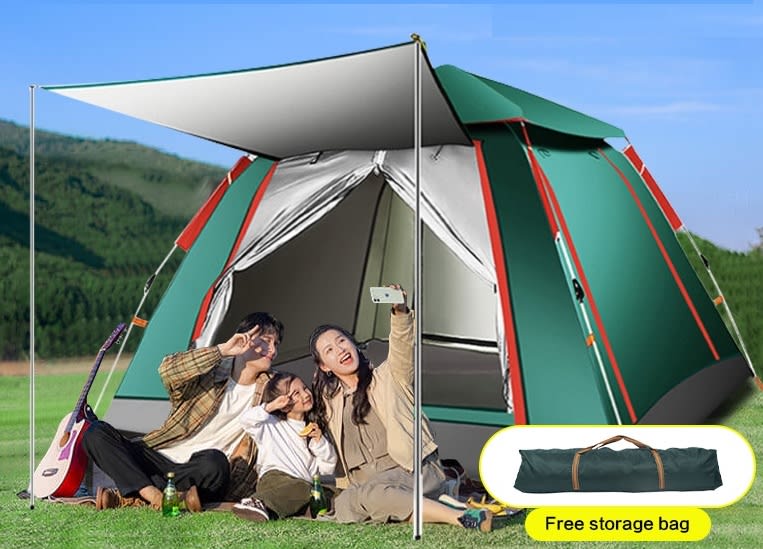Family Outing Fully Automatic Outdoor Camping Tent