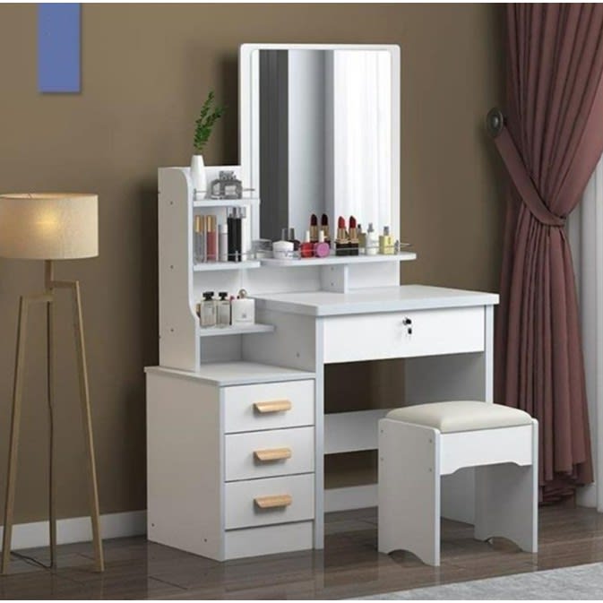 LOVE&HOME Dresser Table with Sliding Vanity Mirror