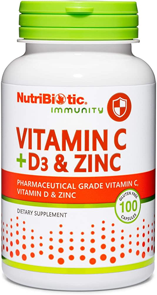 Nutribiotic Vitamin C+ D3 & Zinc Vitamin D Supplement