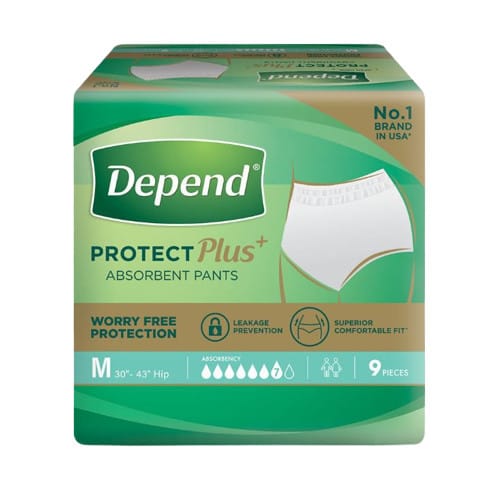 Depend Protect Plus Absorbent Pants