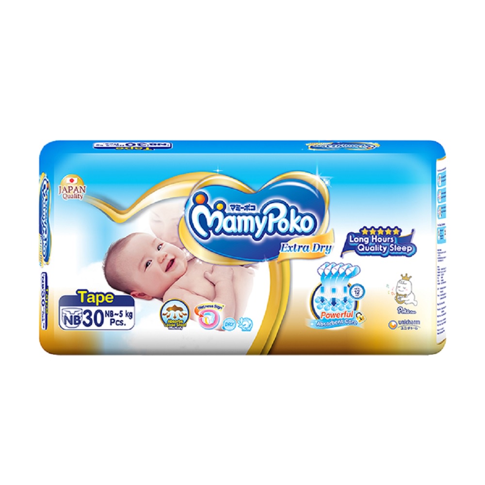 Mamy Poko Extra Dry Tape Diaper for Newborn