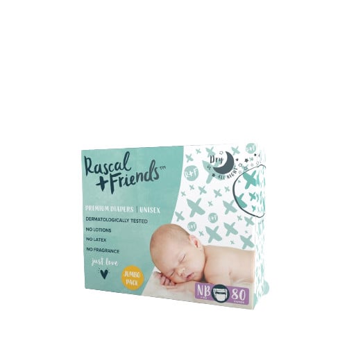 Rascal + Friends Tape Diaper for Newborn