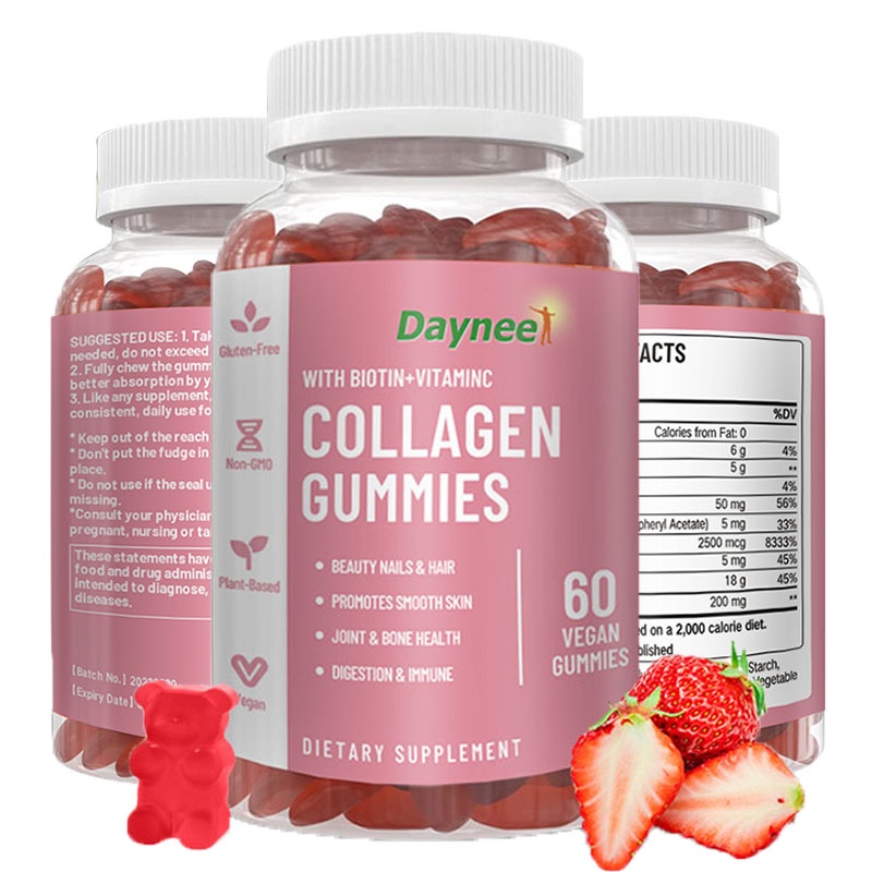 Daynee Collagen Gummies Biotin Supplement