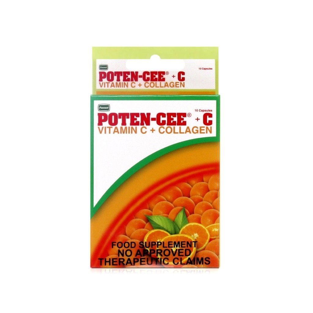 Poten-Cee Vitamin C + Food Collagen Supplement