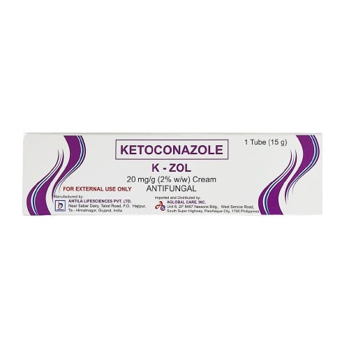 Ketoconazole K-Zol Tropical Solution Antifungal Cream