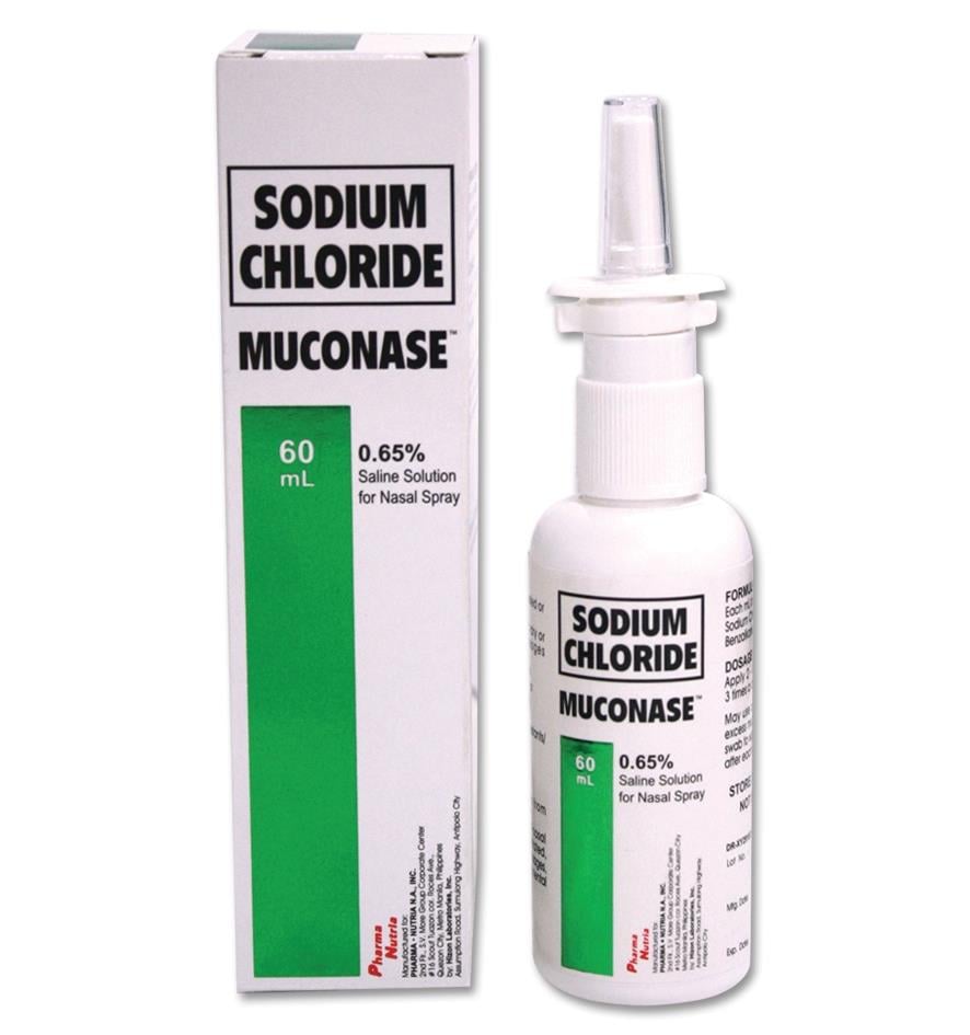 MUCONASE Sodium Chloride 0.65% Nasal Spray