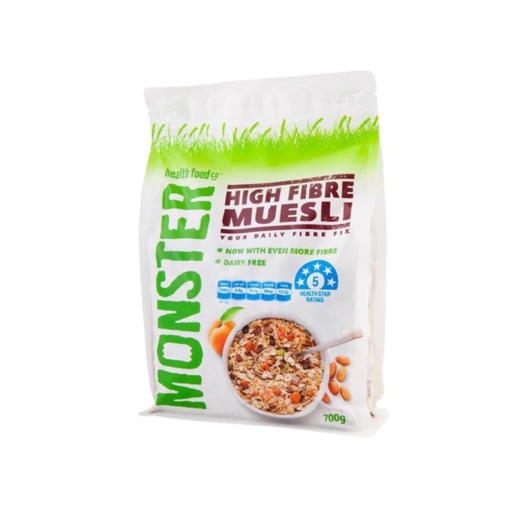 Monster Health Food Co. High Fibre Muesli Cereal
