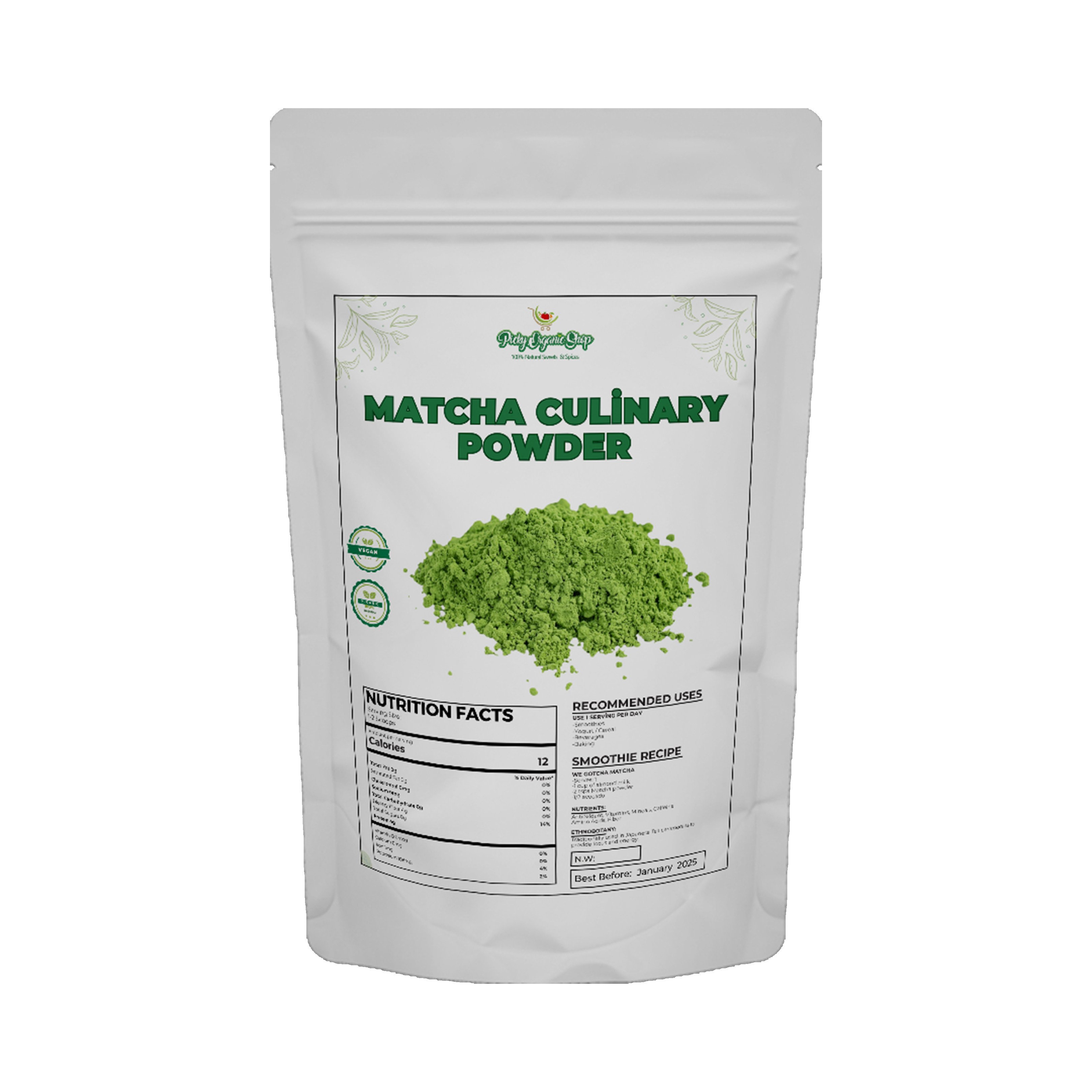 Picky Organic Matcha Culinary Grade Powder