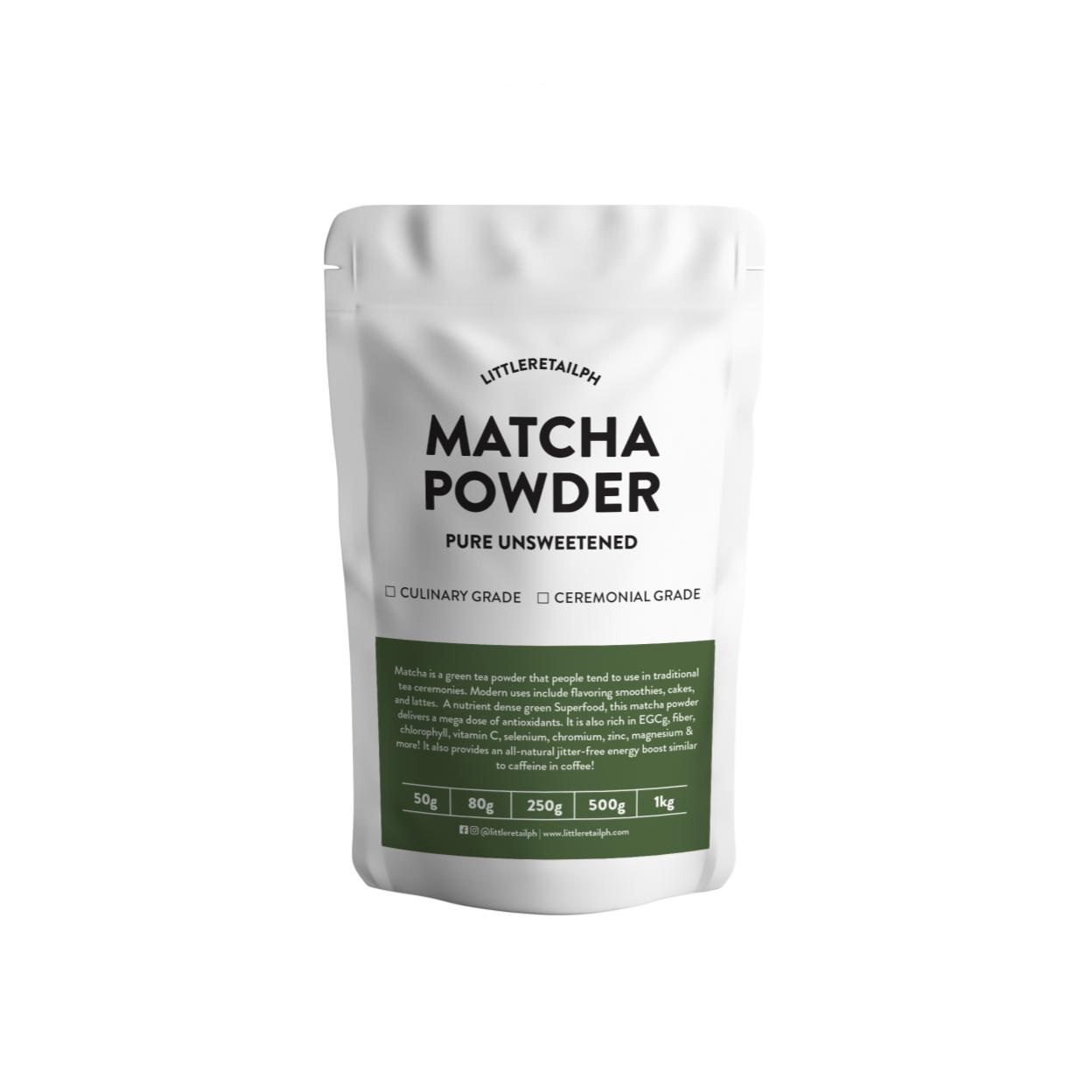 Pure Unsweetened Matcha Powder
