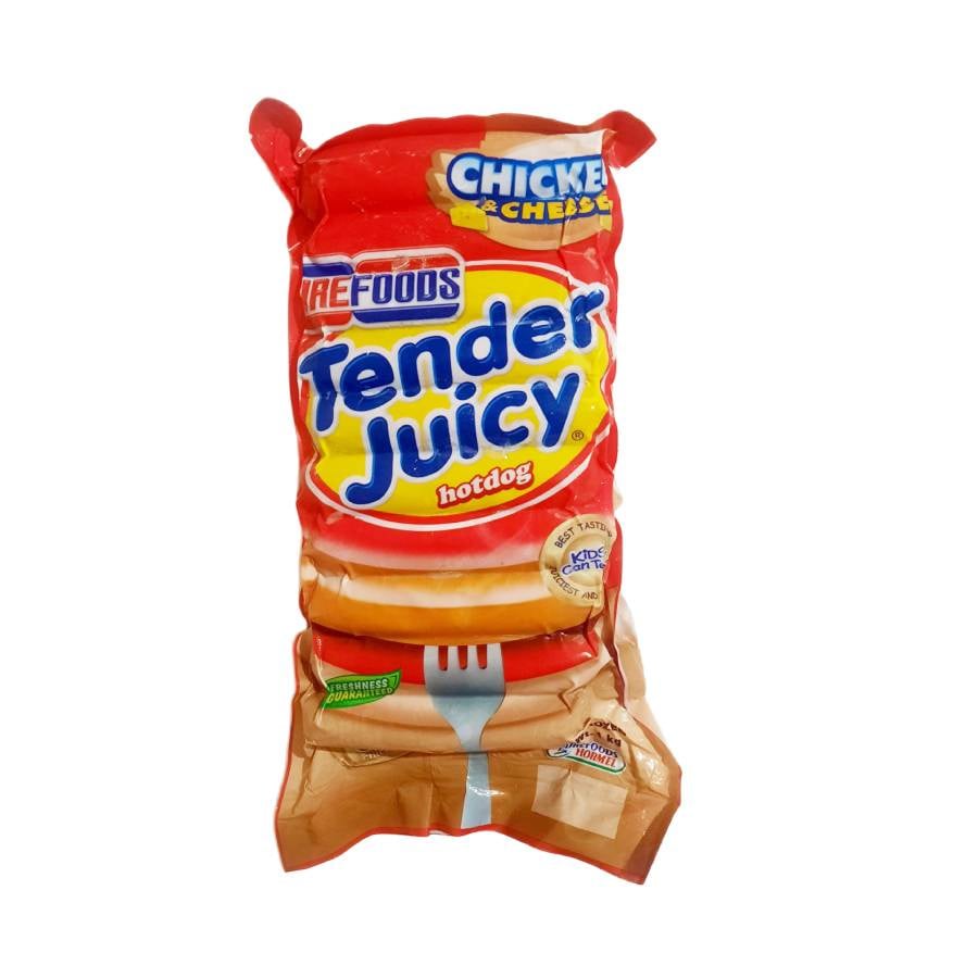 Purefoods Tender Juicy Chicken and Cheese Hotdog