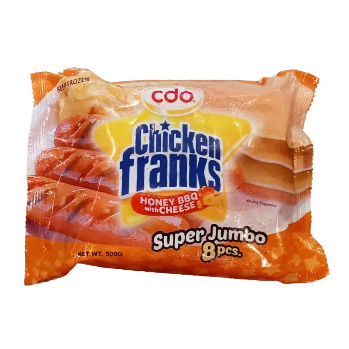 CDO Chicken Franks Honey BBQ with Cheese Jumbo Hotdog