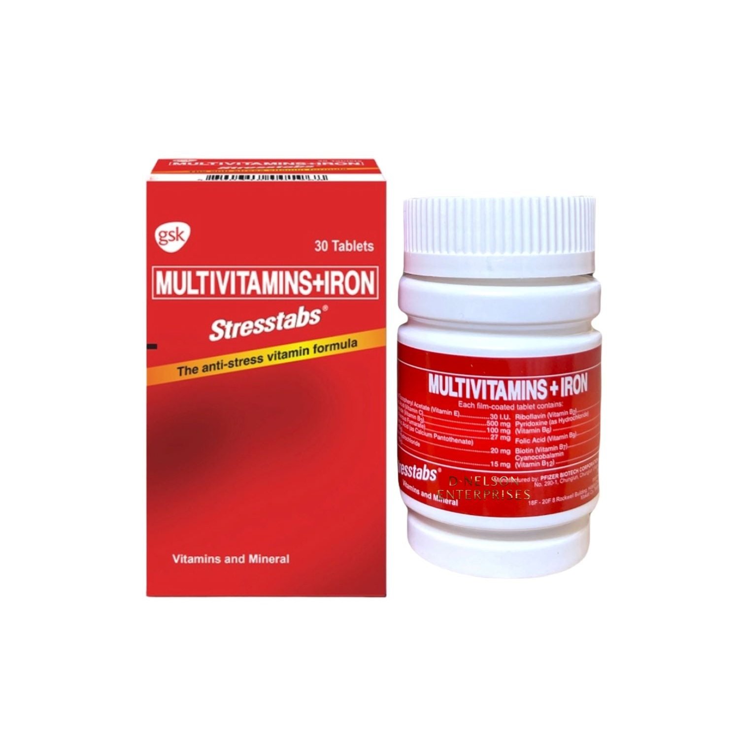 Stresstabs Multivitamins + Iron