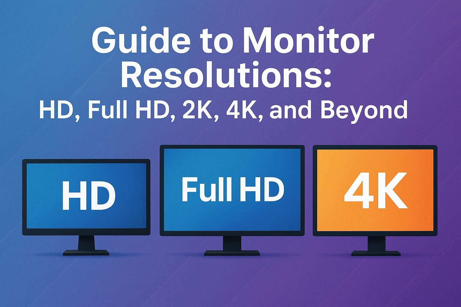 Guide to Monitor Resolutions: HD, Full HD, 2K, 4K, and Beyond